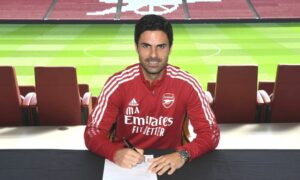 المدرب الإسباني ميكل أرتيتا يجدد عقده مع أرسنال - 6 من أيار 2022(Arsenal)