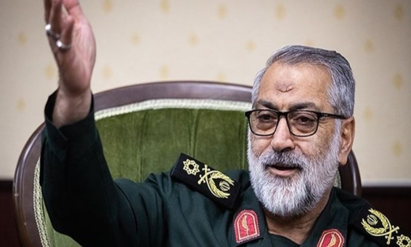 المتحدث باسم القوات المسلحة الإيرانية أبو الفضل شكارجي - تموز 2022 (وكالة أنباء فارس)