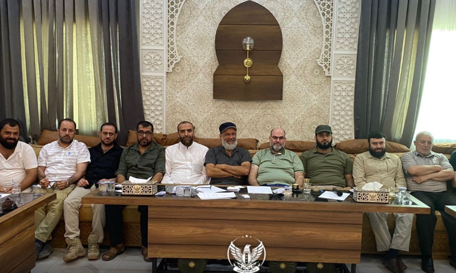مسؤولون في "الفيلق الثالث" التابع لـ"الجيش الوطني السوري" المدعوم من تركيا- 3 آب 2022 (الفيلق الثالث/ تويتر)