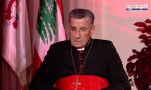بطريرك الكنيسة المارونية في لبنان بشارة الراعي (قناة الجديد)