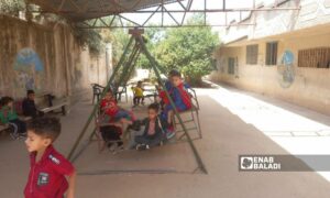 روضة لتعليم الأطفال في ريف درعا في أيلول 2022 (عنب بلدي/ حليم محمد)
