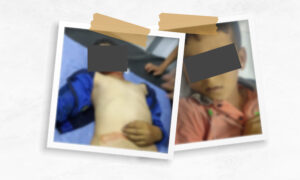 أطفال سوريون ضحايا اعتداءات في شمال غربي سوريا (تعديل عنب بلدي)
