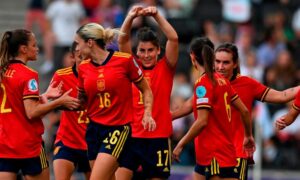 منتخب إسبانيا لكرة القدم للسيدات 2022 (AFP)