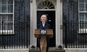 رئيسة الوزراء البريطانية المستقيلة ليز تراس - 20 من  تشرين الأول 2022 (BBC)