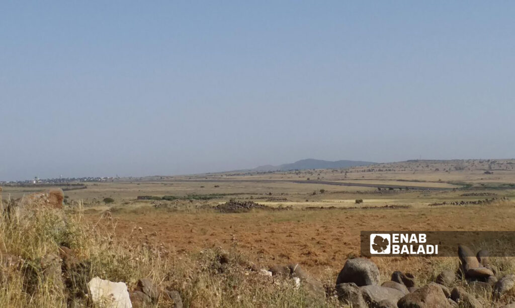 طريق جديد تعمل القوات الإسرائيلية على بناءة داخل الأراضي السورية بمحاذات حدودها- 9 تشرين الثاني 2022 (عنب بلدي)