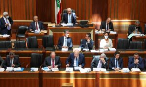جلسة مجلس النواب اللبناني في 26 من تموز 2022 (رويترز)