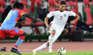 من لقاء المغرب والكونغو في تصفيات المؤهلة لمونديال قطر-29 اذار 2022(sport news africa) 
