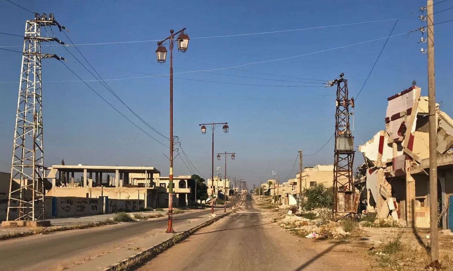 أحد شوراع بلدة علما بريف درعا الشرقي – 2018 (سبوتنيك)