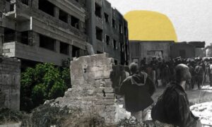 تهجير القابون والمنازل المهدمة بعد دخول قوات النظام عليها (تعديل عنب بلدي)
