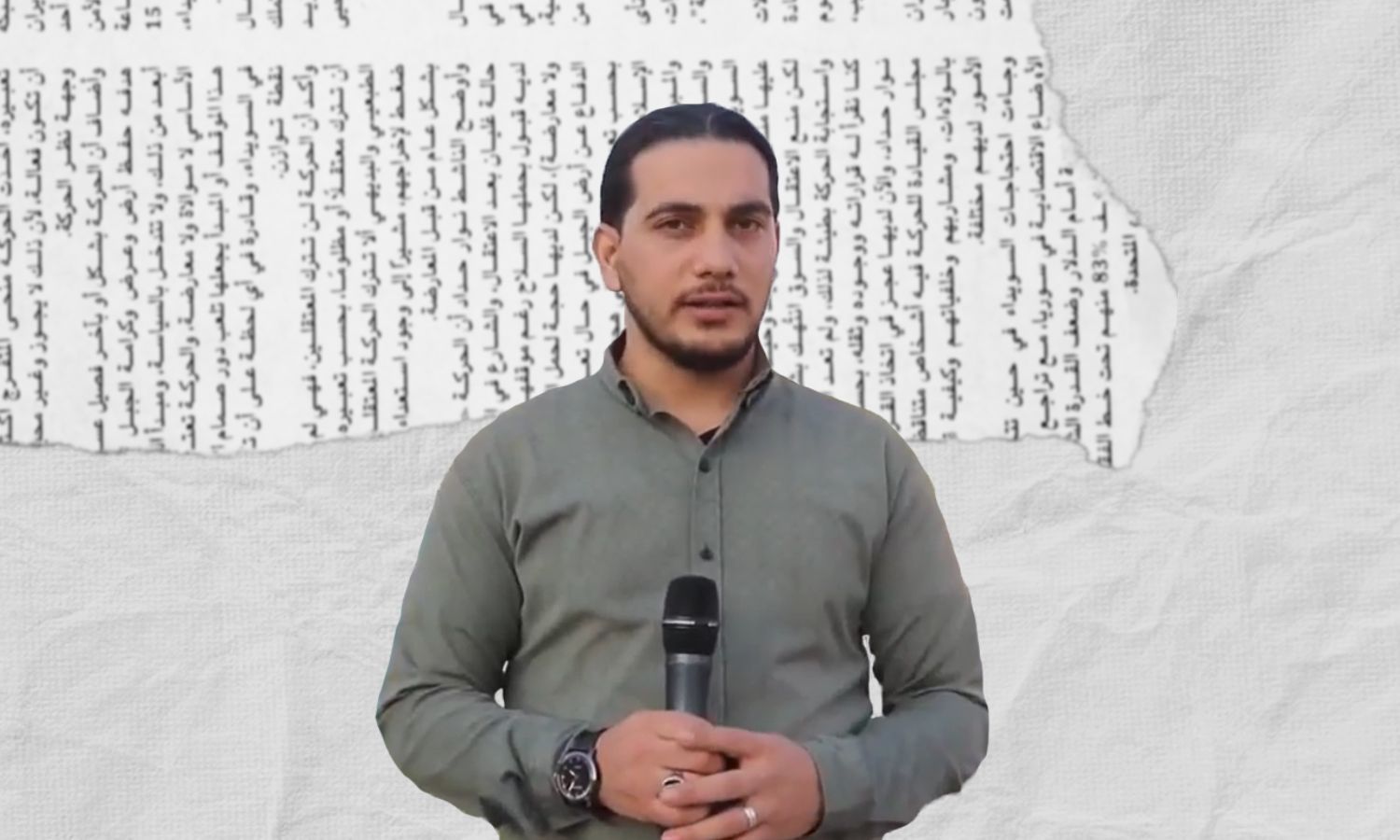 الصحفي السوري خالد الحمصي (تعديل عنب بلدي)