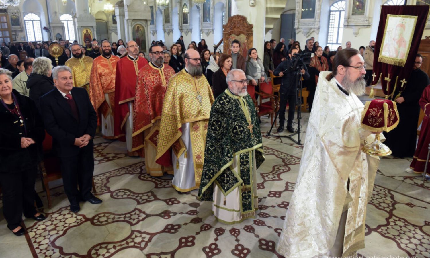 قدّاس احتفالي في الكاتدرائية المريمية في دمشق_ 25 من كانون الأول 2022 (قسم العلاقات الكنسية الخارجية في بطريركية موسكو)