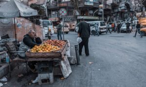 أحد أحياء مدينة قدسيا بريف دمشق- تشرين الأول 2021 (عدسة شاب دمشقي)

