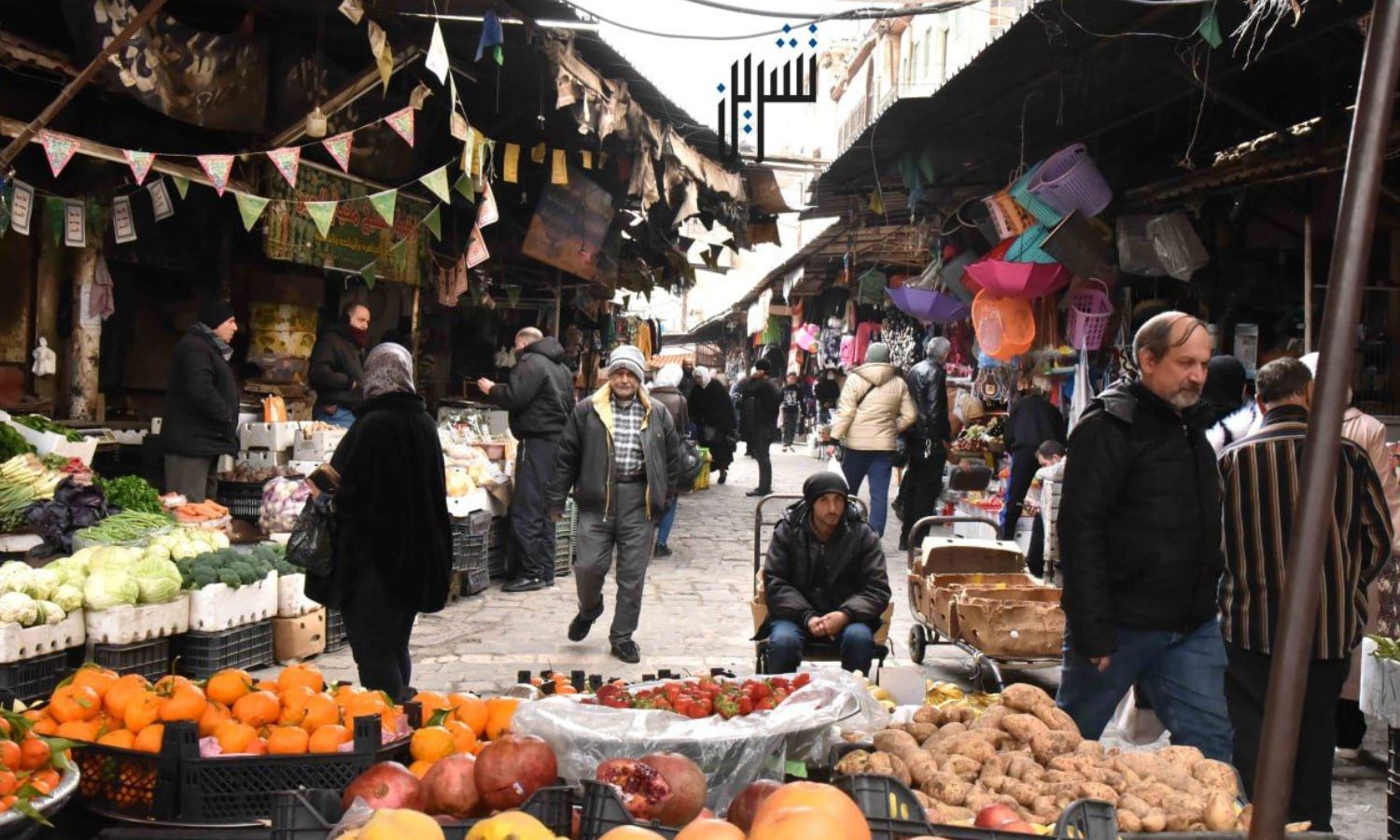 من أسواق "الشيخ محي الدين" في العاصمة دمشق في 16 من كانون الثاني 2023 (تشرين)