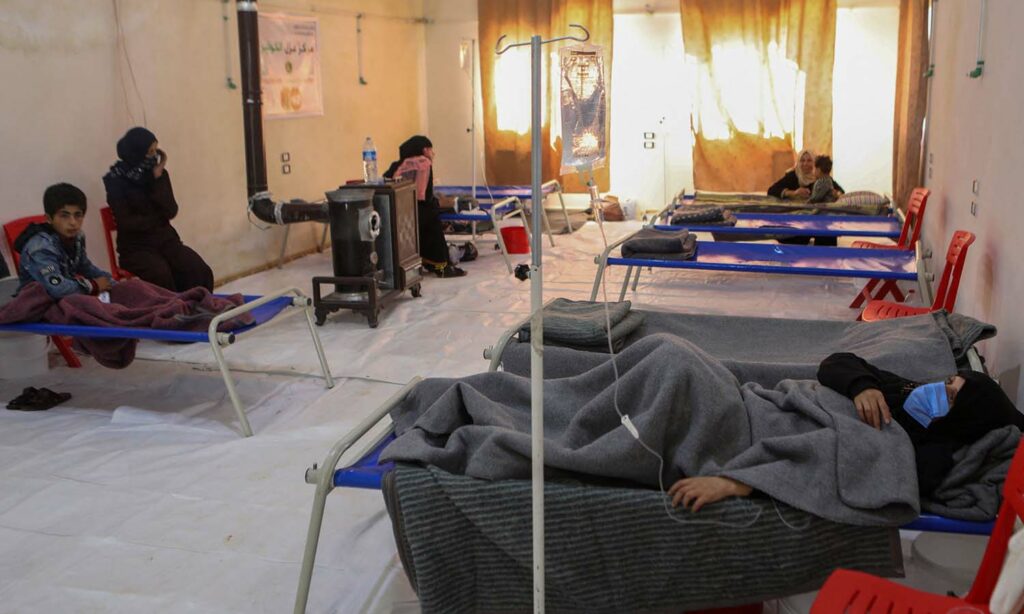مركز طبي في دركوش بمحافظة إدلب - 22 تشرين الاول 2022 (AFP)