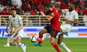  الاهلي المصري والهلال السعودي في لقاء سابق على المركز الثالث بكاس العالم للاندية - 12شباط 2022 (AFP)