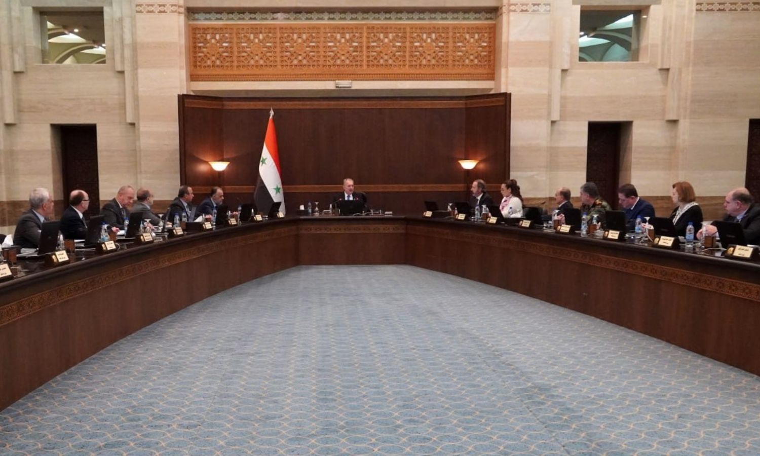 جلسة لمجلس الوزراء في سوريا في 31 من كانون الثاني 2023 (رئاسة مجلس الوزراء)