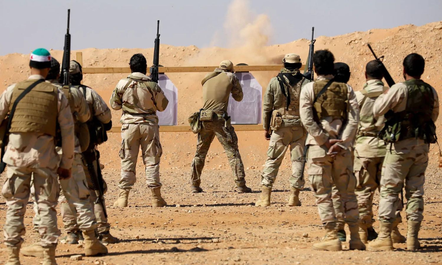 قوات التحالف الأمريكية خلال تدريبات في سوريا عام 2020 (الجيش الأمريكي)