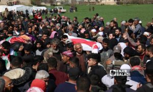 تشييع أربعة مدنيين من الكرد قُتلوا خلال الاحتفال بعيد 