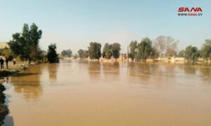 نهر "الخابور" في مدينة الحسكة شرقي سوريا- 17 آذار 2023 (سانا)