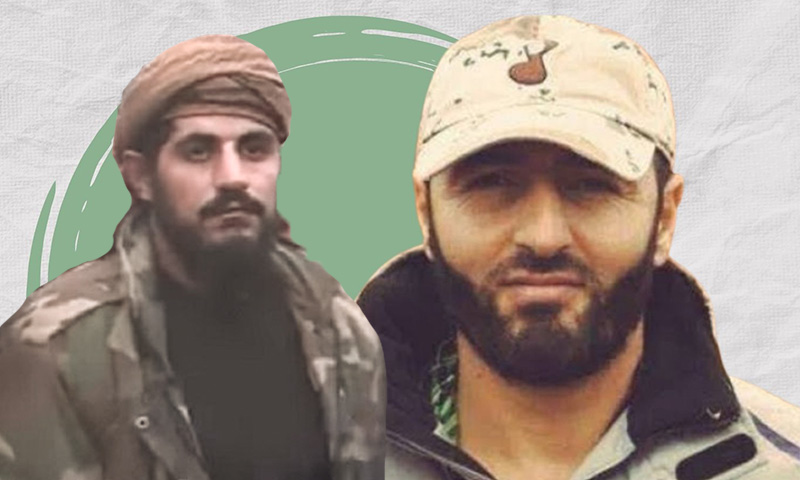 القياديان السابقان في فصائل المعارضة عماد أبو زريق (يمين) ومصطفى المسالمة (يسار) (تعديل عنب بلدي)