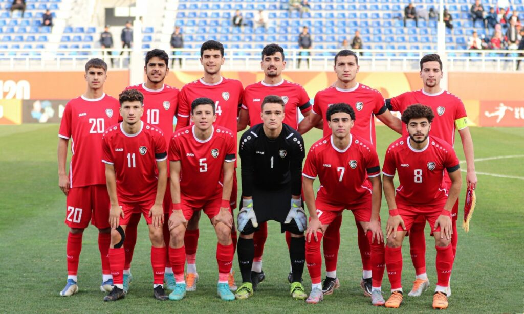 لاعبو منتخب سوريا بكرة القدم تحت 20 عامًا- 4 من آذار 2023 (SFA)
