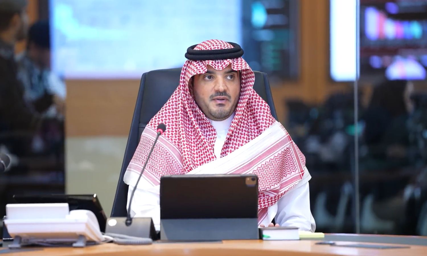 وزير الداخلية السعودي عبد العزيز بن سعود يتفقد القطاعات المشاركة في الحملة الأمنية لمكافحة المخدرات- 16 من أيار 2023 (واس)