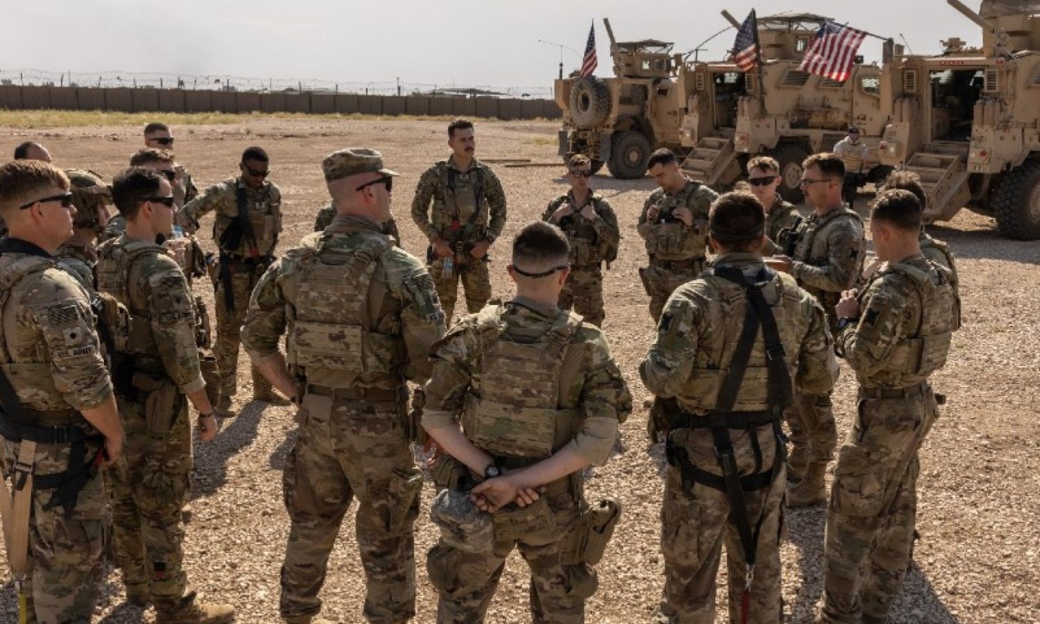 جنود أمريكيون في قاعدة التنف للتحالف الدولي 2023 (نيوزويك)