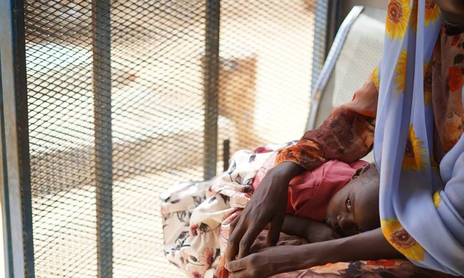 طفل سوداني في أحد المراكز الصحية في مدينة الفاشر (الأمم المتحدة)