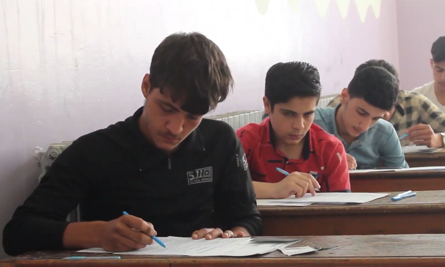 امتحانات مرحلة التعليم الثانوي في مدينة إدلب- حزيران 2021 (وكالة أنباء الشام)
