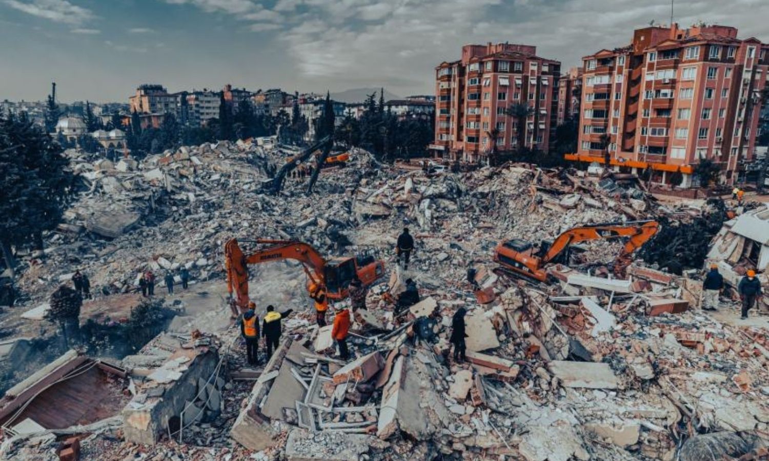دمار منازل ضربها الزلزال في جنوبي تركيا (DHA)