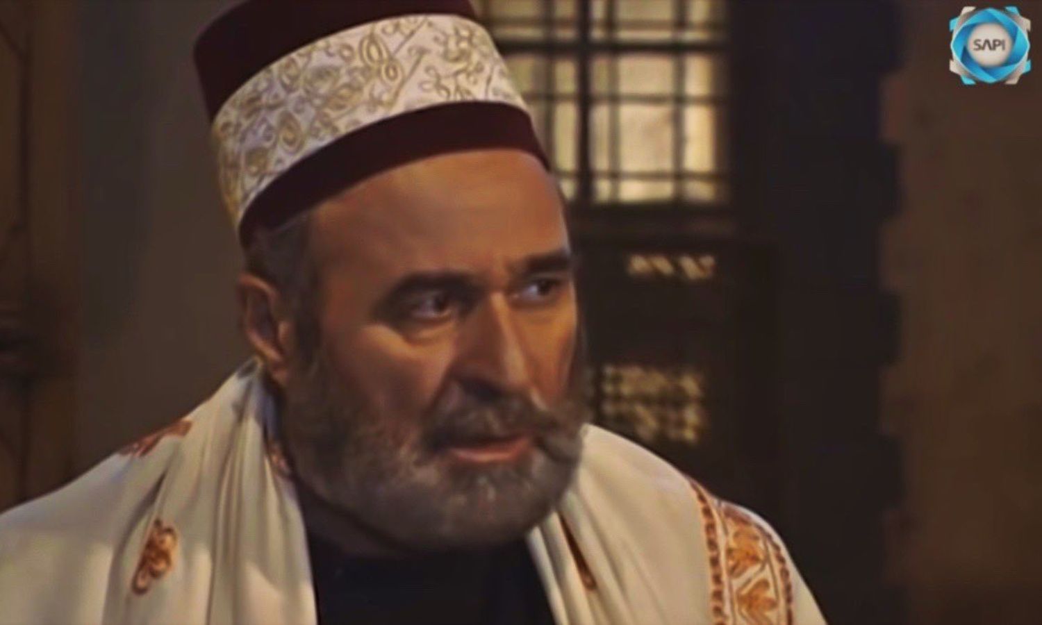 الممثل السوري محمود جركس بدور الشيخ أبو العلمين في مسلسل "الخوالي"