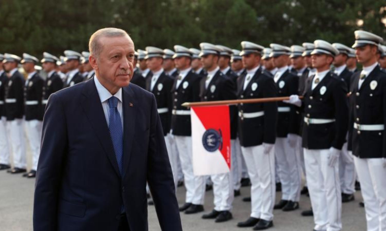 الرئيس التركي رجب طيب أردوغان يشارك بحفل تخريج مدارس الشرطة المهنية في أكاديمية الشرطة في أنقرة- 26 من تموز 2023 (TRTHABER)