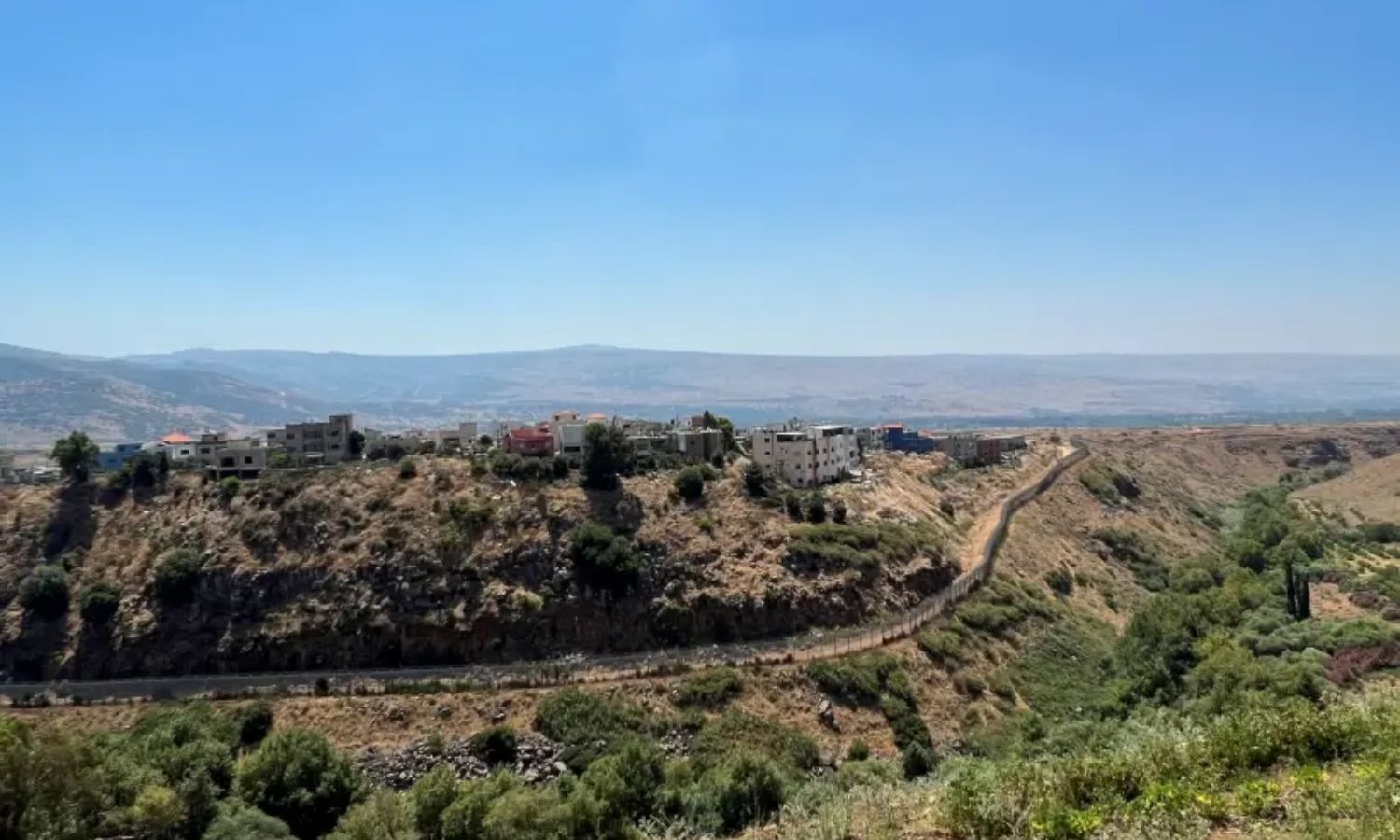 قرية الغجر جنوبي لبنان التي تحتلها إسرائيل- 6 من تموز 2023 (رويترز)