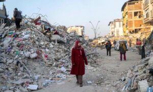 تضررت المشاريع النسائية في جنوبي تركيا إثر الزلزال المدمر - شباط 2023 (AFP)
