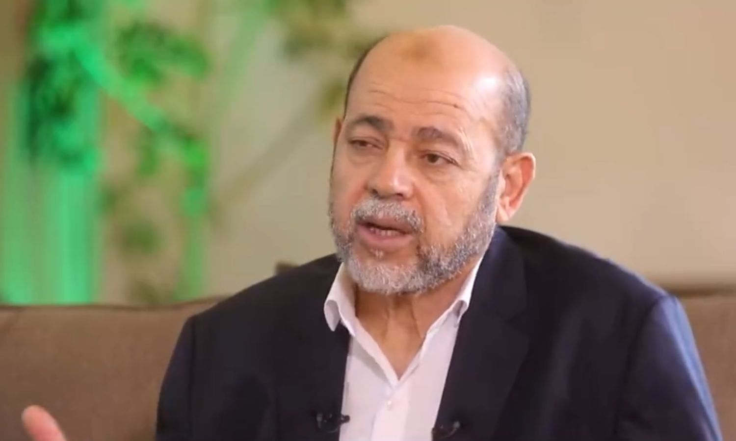 رئيس مكتب العلاقات الدولية لدى "حماس" موسى أوب مرزوق في حديث تلفزيوني- 10 من آب 2023 (قناة الأقصى/ لقطة شاشة)