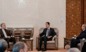 الأسد يلتقي عبد اللهيان في دمشق- 31 من آب 2023 (سانا)