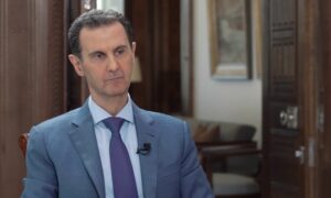 رئيس النظام السوري بشار الأسد خلال حديث خاص غلى قناة 