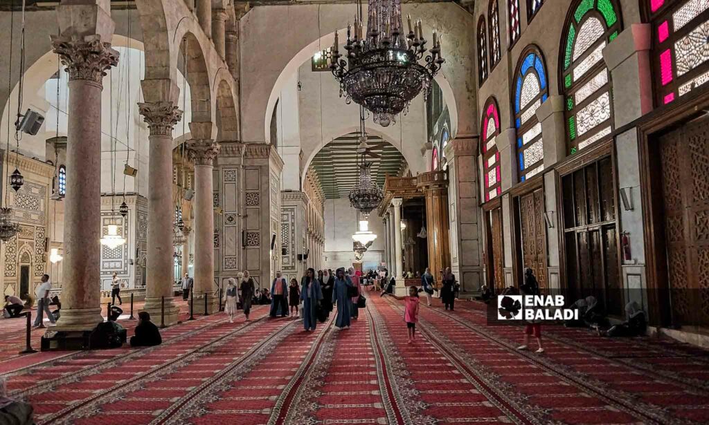 المسجد الأموي في دمشق من الداخل - 26 من تموز 2023 (عنب بلدي/سارة الأحمد)