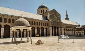 باحة المسجد الأموي في دمشق - 26 من تموز 2023 (عنب بلدي/سارة الأحمد)