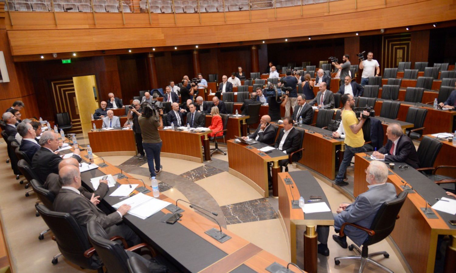 يسبق البيان جلسة تشريعية جديدة للبرلمان اللبناني تقاطعها المعارضة 16 من آب 2023 (النائب وضاح صادق/ إكس)