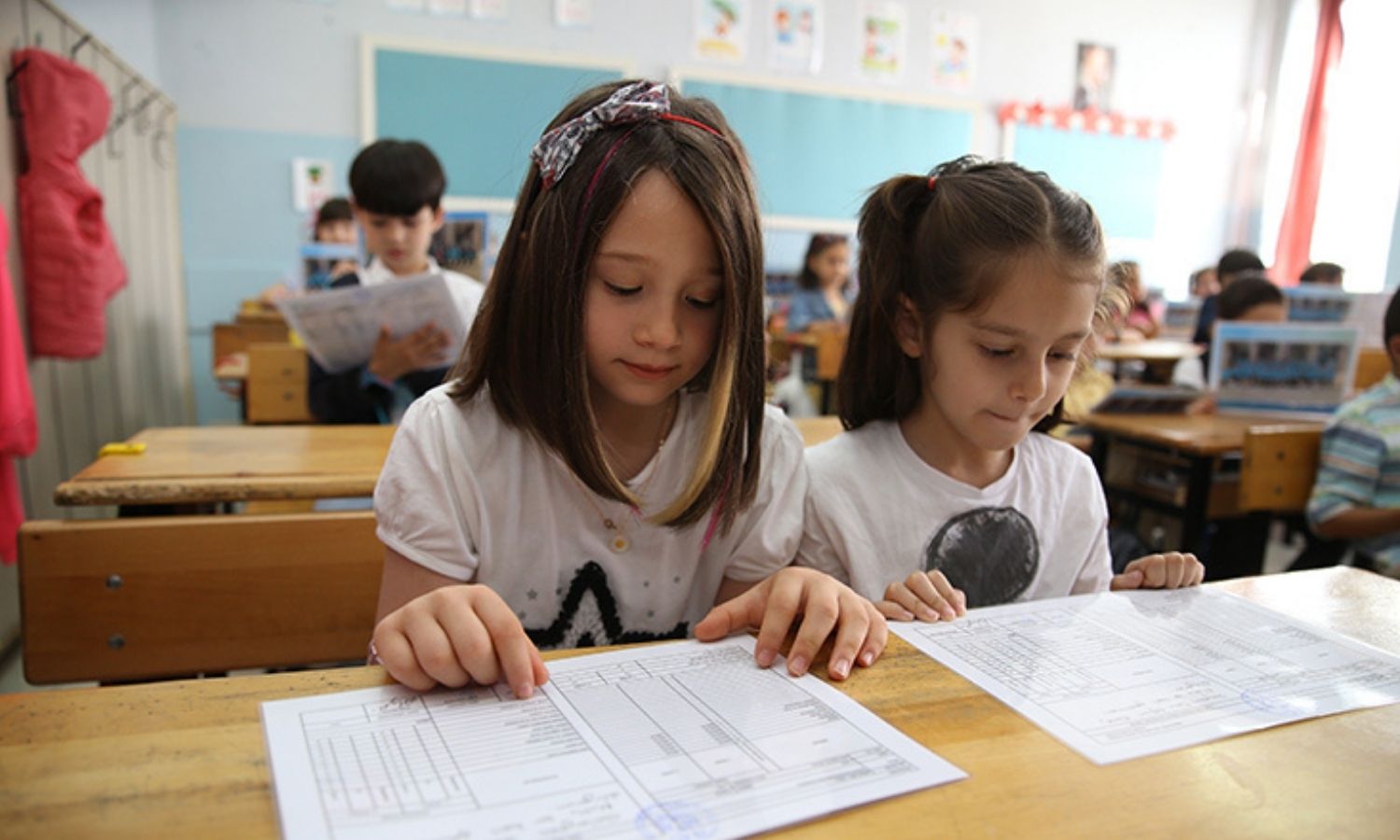 أطفال أتراك في المدارس التركية- 15 من حزيران 2023 (وكالة الأناضول)