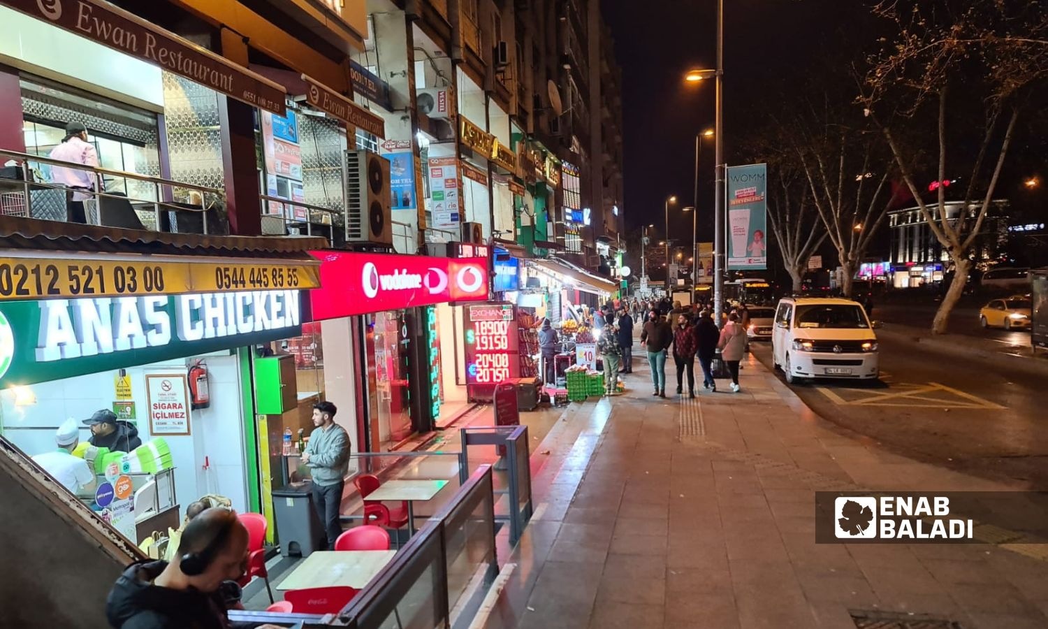 محال تجارية ومطاعم في منطقة يوسف باشا باسطنبول- 15 من كانون الثاني 2023 (عنب بلدي)