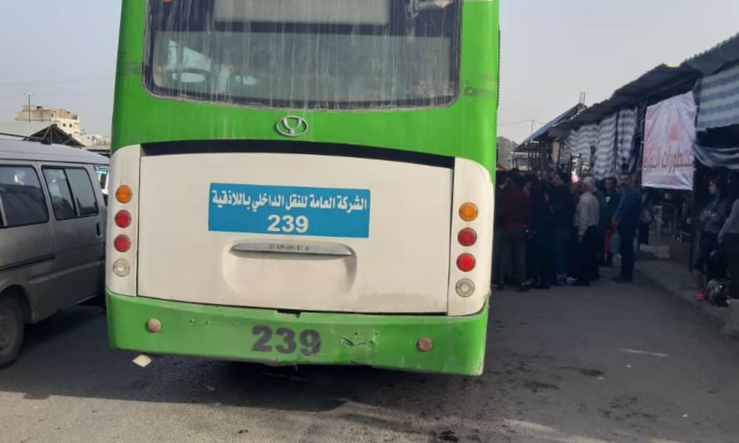 حركة النقل ضمن "كراج" مدينة جبلة- 5 من نيسان 2022 (محافظة اللاذقية)