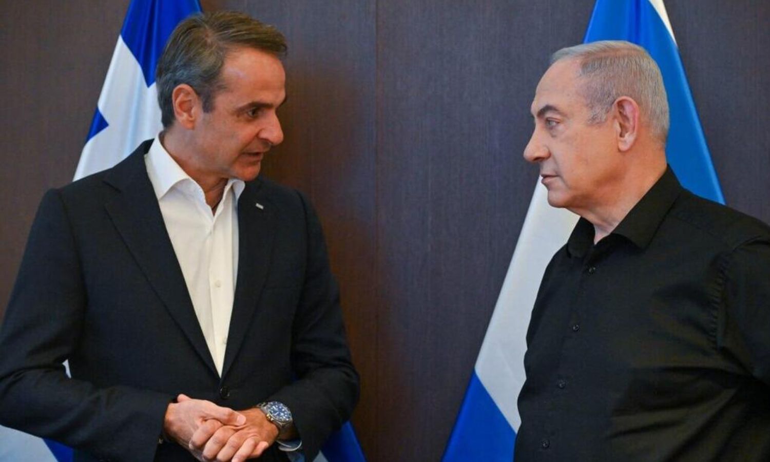نتنياهو يستقبل رئيس الوزراء اليوناني في القدس- 23 من تشرين الأول 2023 (يديعوت أحرنوت)
