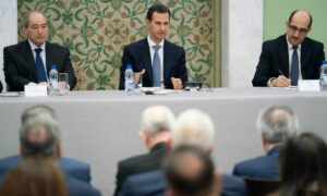 الأسد يجري حوارًا مع أعضاء في السلك الدبلوماسي في وزارة الخارجية- 26 من تشرين الأول 2023 (رئاسة الجمهورية)