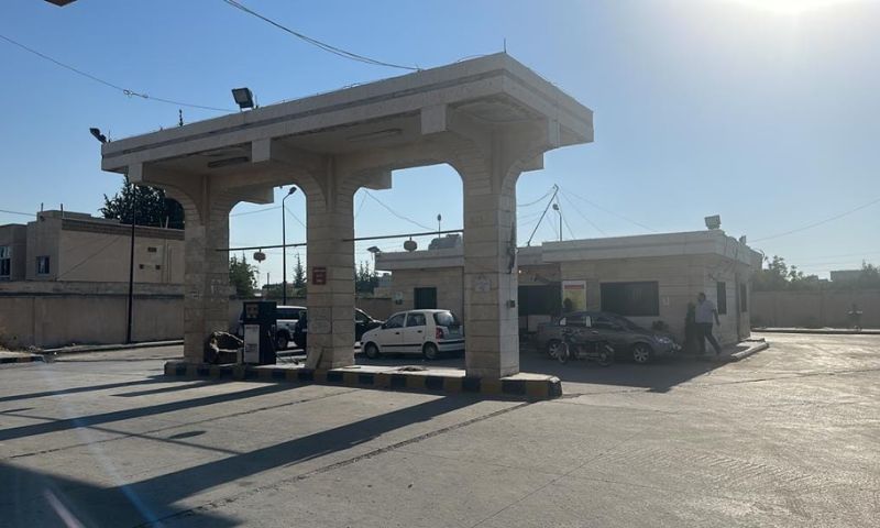 محطة وقود "النواعير" في محافظة حماه- 18 آب 2023 (وزارة النفط/ فيس بوك)