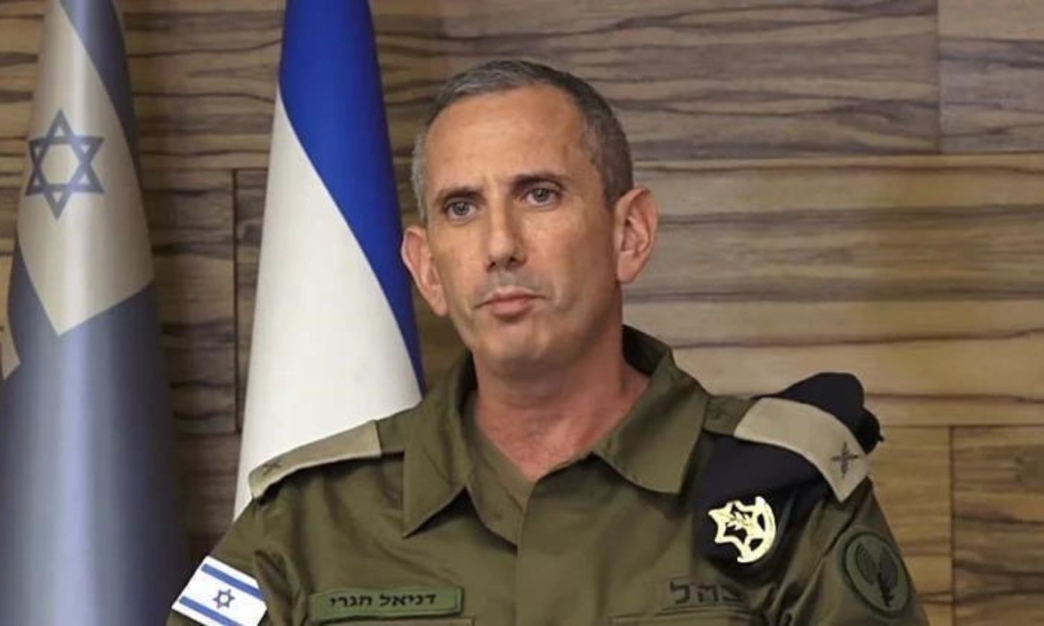المتحدث باسم جيش الاحتلال الإسرائيلي دانيال هاغاري 25 من تشرين الأول 2023 (لقطة شاشة)