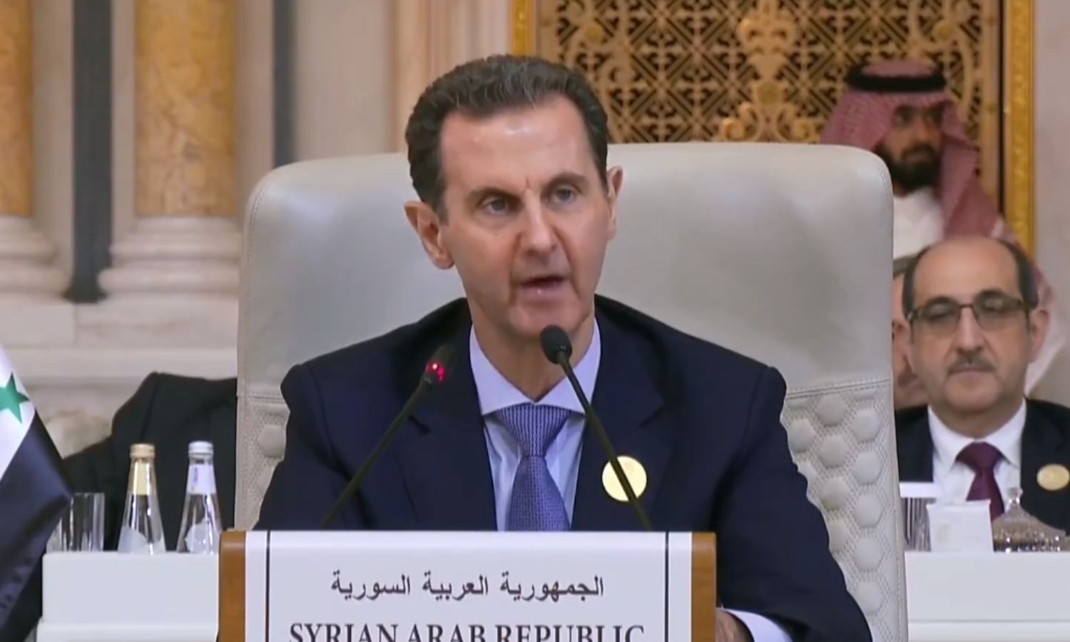 الأسد يلقي كلمة في القمة العربية الإسلامية في السعودية- 11 من تشرين الثاني 2023 (الإخبارية السعودية/ لقطة شاشة)