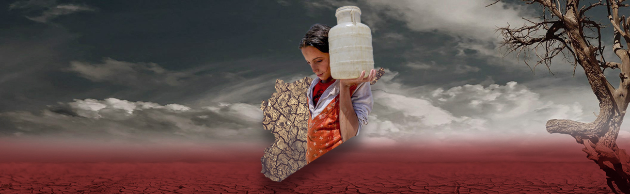 تشتد أزمة نقص المياه في سوريا يومًًا بعد آخر، وينخفض منسوب المياه إلى مستويات غير مسبوقة (تعديل عنب بلدي)