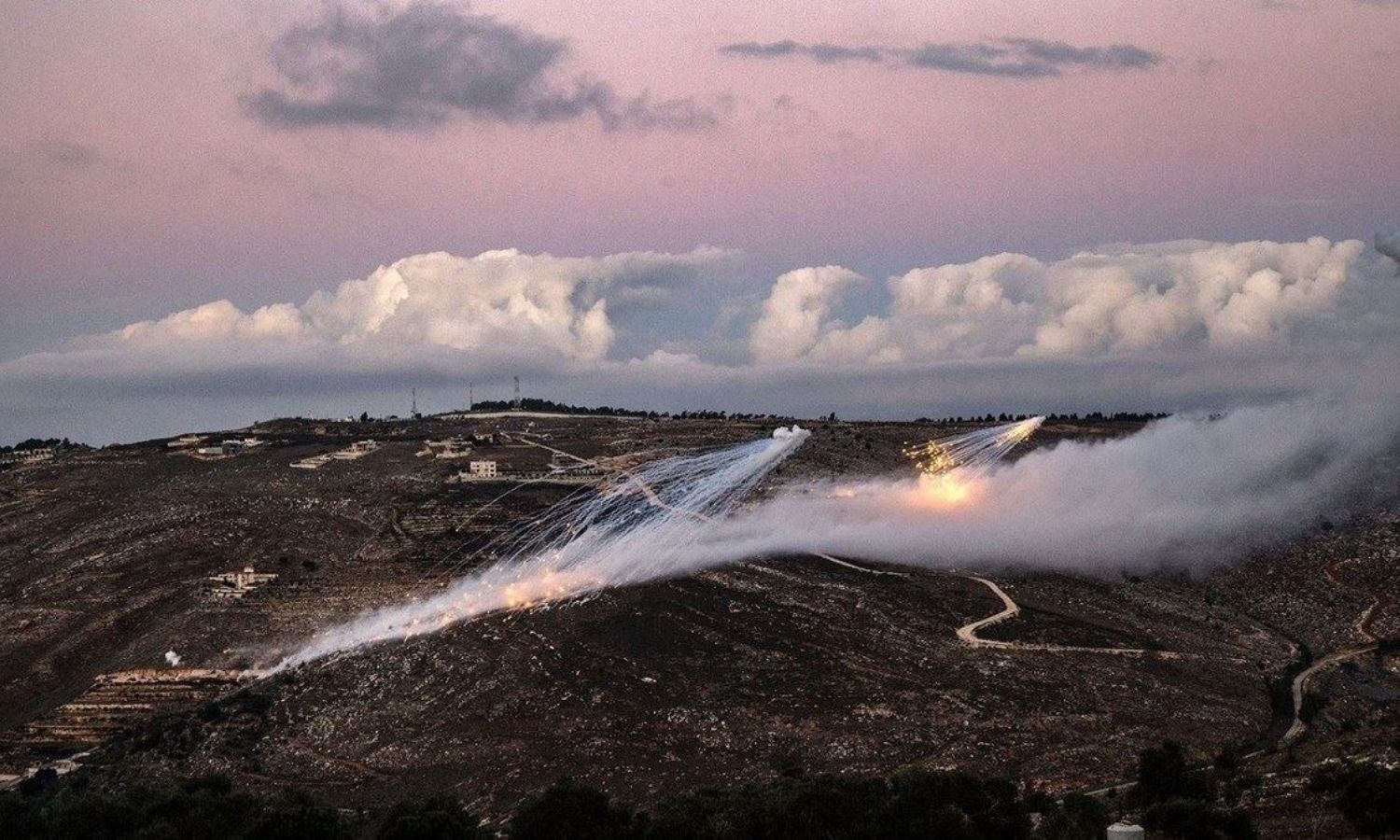 قنابل إسرائيلية على البلدات الحدودية اللبنانية 22 من تشرين الثاني 2023 (النهار)